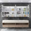 Armoire à pharmacie à DEL avec miroir, armoire de salle de bain avec miroir 72 * 32 pouces avec lumières, encastrée ou murale, 3 couleurs Temperaturesanti-Fog