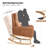 Keland 28" Wide Rocking Chair for Nursery with Solid Wood Leg-781573768