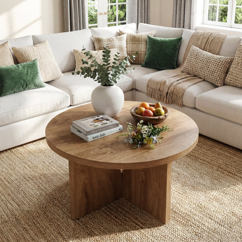 Pedestal Coffee Table with Storage