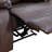 3-Seater Recliner Sofa Chair, Home Theater Sofa with Flipped Backrest and Cupholder, Flannel, Blue-1652346202