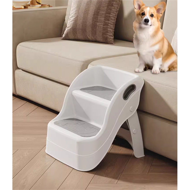 Escalier pliable pour animaux en plastique