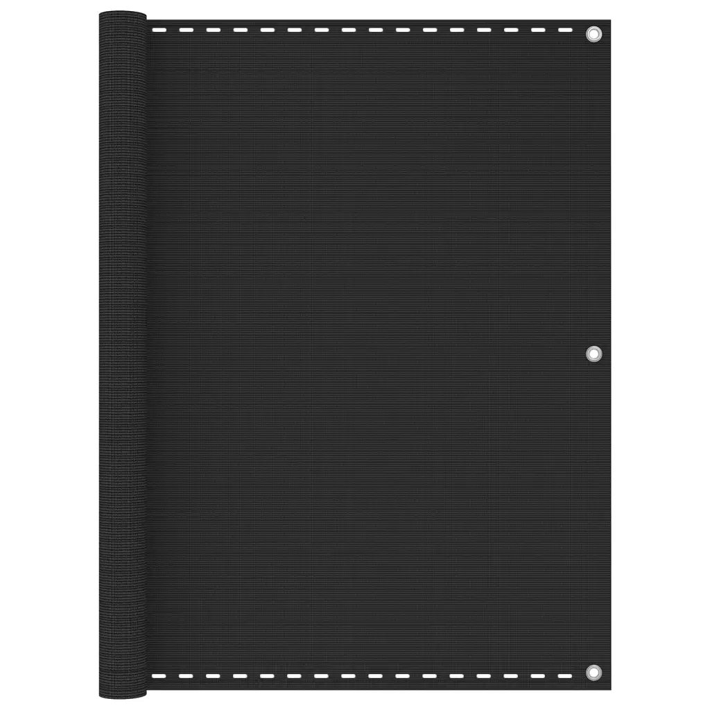 Vidaxl Balcony Screen Anthracite 120X400 Cm Hdpe Outdoor Garden Sun Shelter - Image 2