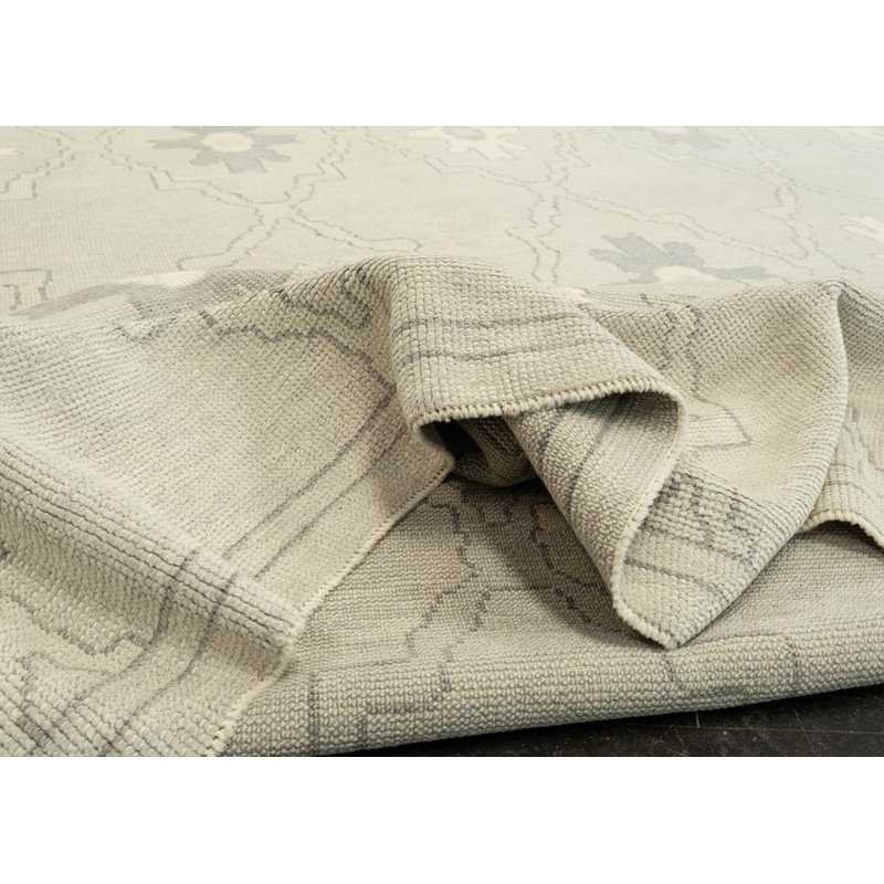 Tapis turc Oushak fait à la main 10 pi 6 po x 13 pi 8 po