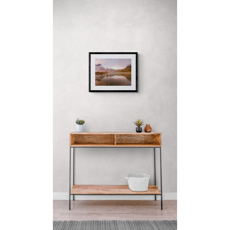 Dolomites, Italy, Refuge Locatelli Print by Frank Peters, Black Framed Canvas, No Mat, 32" H x 24" W