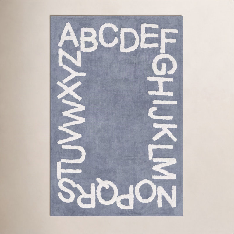 Tapis Alphabet SpinCleaneable, Rectangle 4 pi x 6 pi