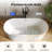 DeerValley Ally 67" x 32" Freestanding Soaking Acrylic Bathtub with Overflow Drain