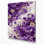 "Abstract Florals", art mural sur toile mauve