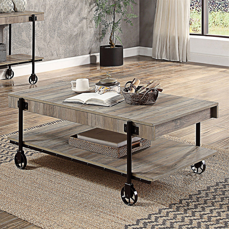 Coffee Table With Open Bottom Shelf
