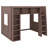 Space-Saving Wooden Loft Bed With Built-In Shelves-329945826