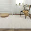 Tapis beige en laine tissé à la main Hiram-1071326043