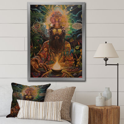 Chaman contemporain Amazon Sagesse sur toile