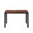 Creative Design Veneered MDF Wood Structure Rectangular Walnut Dining Table