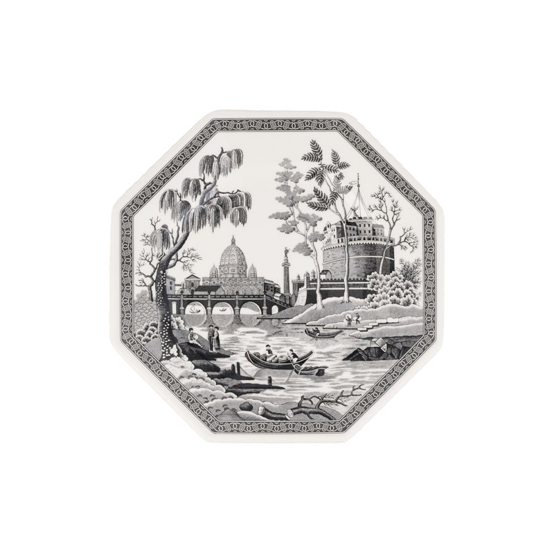 Spode Heritage Collection Octagonal Plate Rome 9.5"