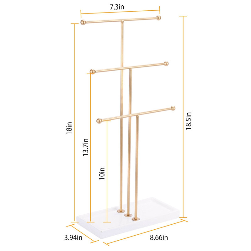 Kayleb 8.66'' Metal Adjustable Freestanding Clothing Racks