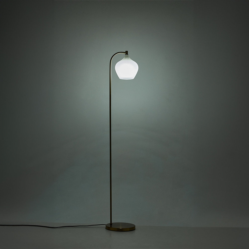 150cm Polished Torchiere Floor Lamp