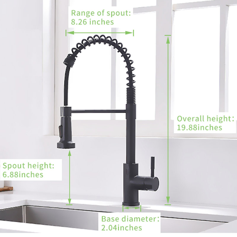 Black Touchless Kitchen Fixture - Automatic Smart Faucet, Hands , Ceramic Filler, Brass, Faucet Smart, Black, Stylish Design