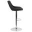 Tabouret de bar pivotant à hauteur réglable au gaz contemporain avec coussin de soutien - Tabouret de cuisine-1549791575
