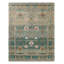 Tapis vert / brun clair / bleu en laine touffeté à la main Corla-1399043017