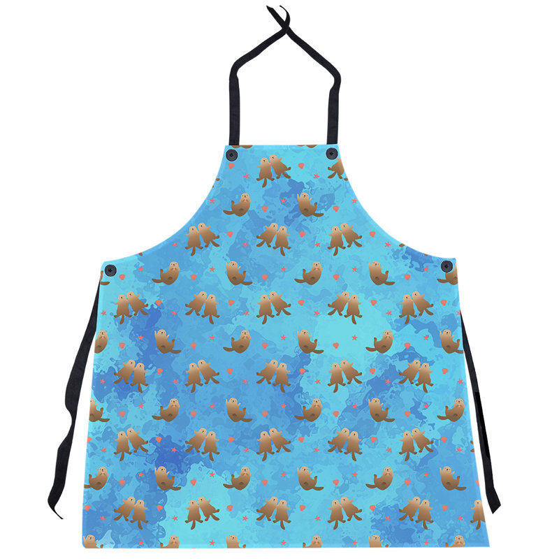 Tablier à motif sea panneaux, Bleu sarcelle