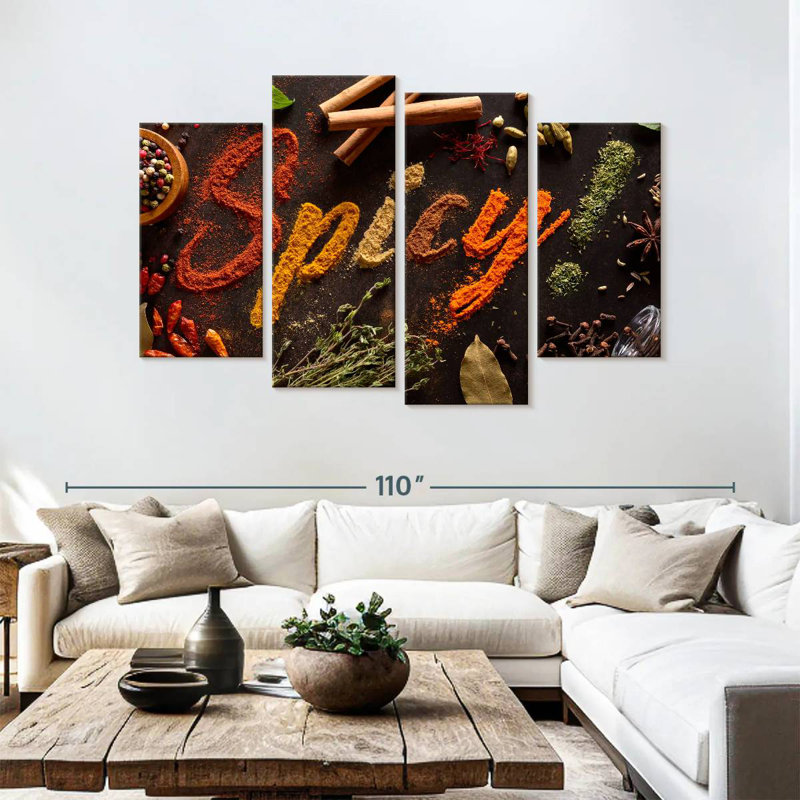Yarlin Spicy Typography, 54" H x 84" W