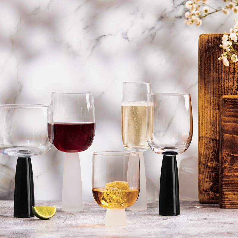 Peri 10,25 oz Ensemble de verres en verre, Frost