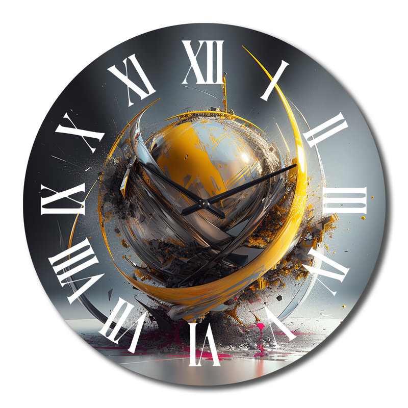 Horloge murale Visionary Divine Dance 3D Wave Sphere III, Grand