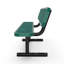 Banc d'extérieur en métal avec dossier Hadleigh-622571437