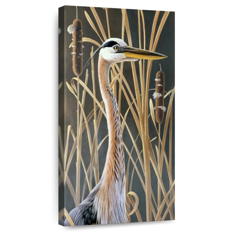 Oiseau debout, H 30 po x l 15 po