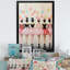 Rose Pop Art, filles, ballet - Ballet, art mural-124465723-124465716