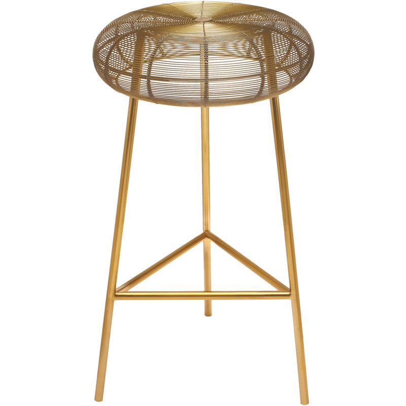 Tuscany Whitton Counter & Bar Stool, Gold, Counter Height (26.5" Seat Height)
