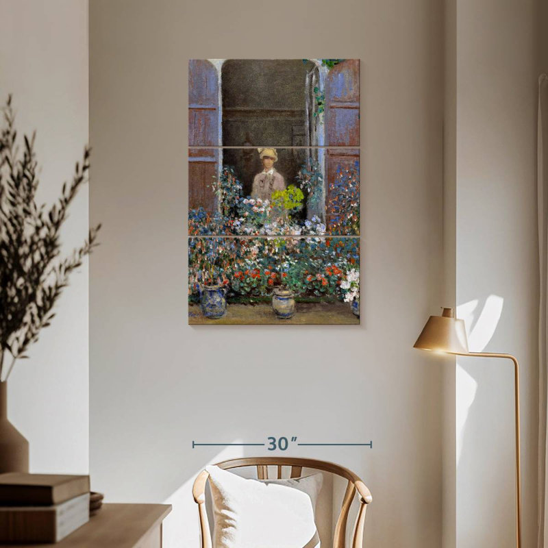 Lilie Camille à la fenêtre Argenteuil, H 57 po x l 36 po