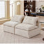 Accoudoir beige - 2, tissu chenille, bricolage modulaire, avec cou et coussins lombaires pour se détendre, style bricolage, détente-630225810