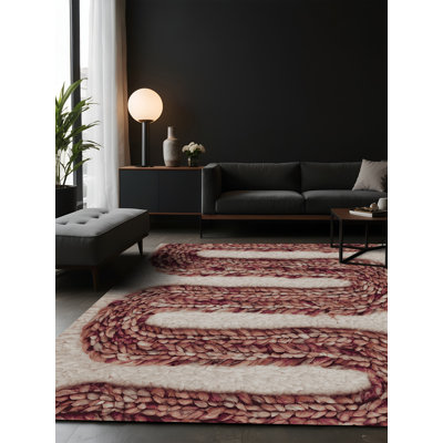 Tapis brun soyeux et moelleux