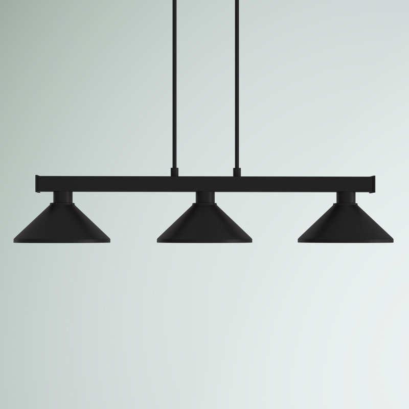 Erastos 3 - Light Kitchen Island Pendant, Black