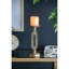Porte-bougie antique en or