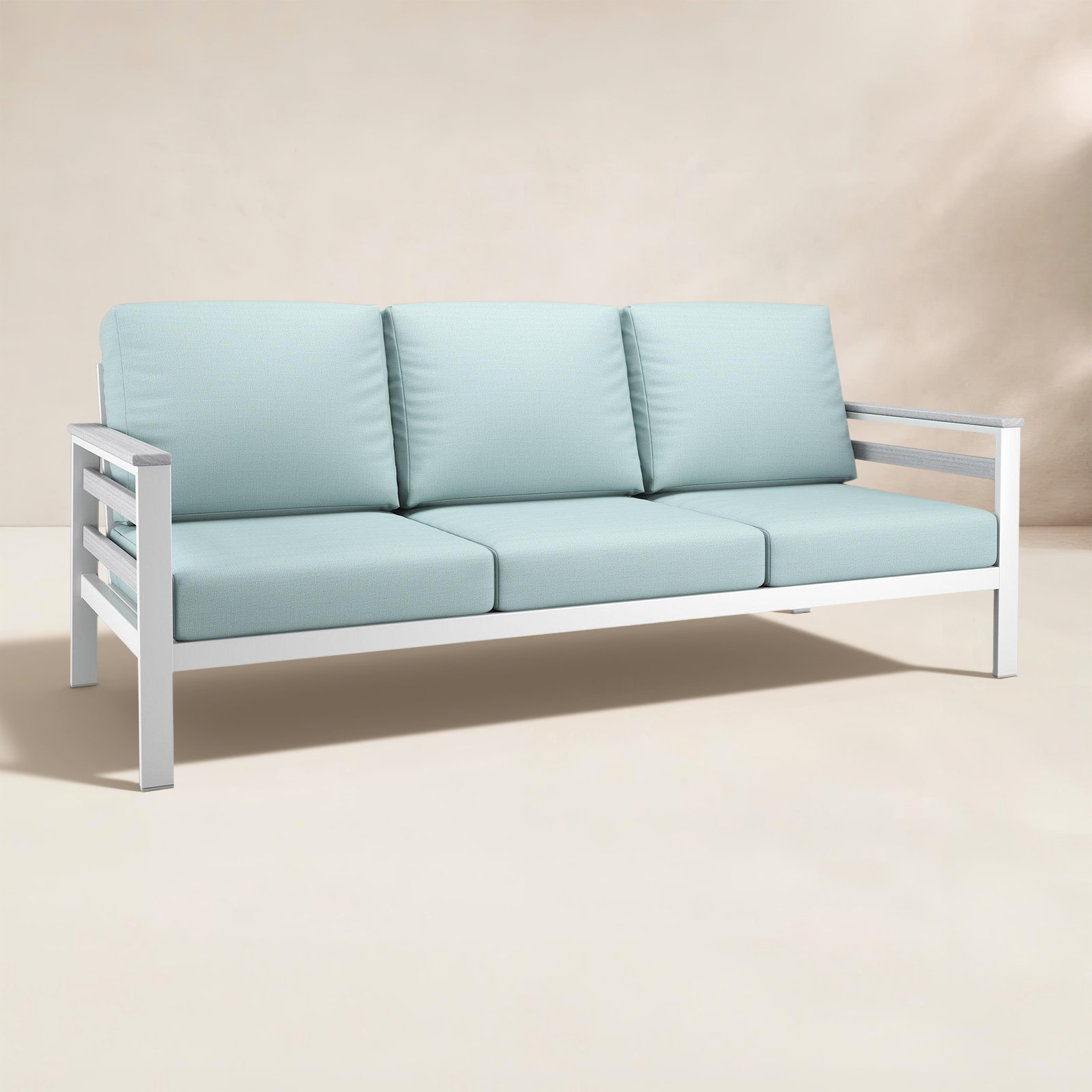 Townsend 80" Sunbrella® Patio Sofa, Bliss Dew