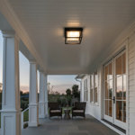 Overbrook Black LED Outdoor Flush Mount