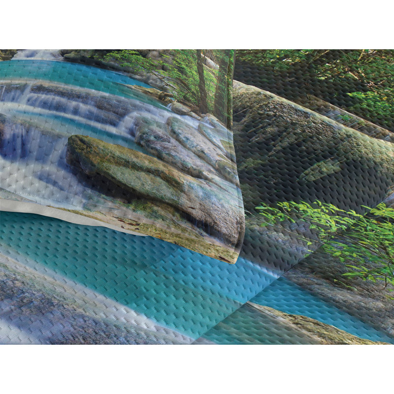 Polyester Coverlet, King Bedspread + 2 Shams
