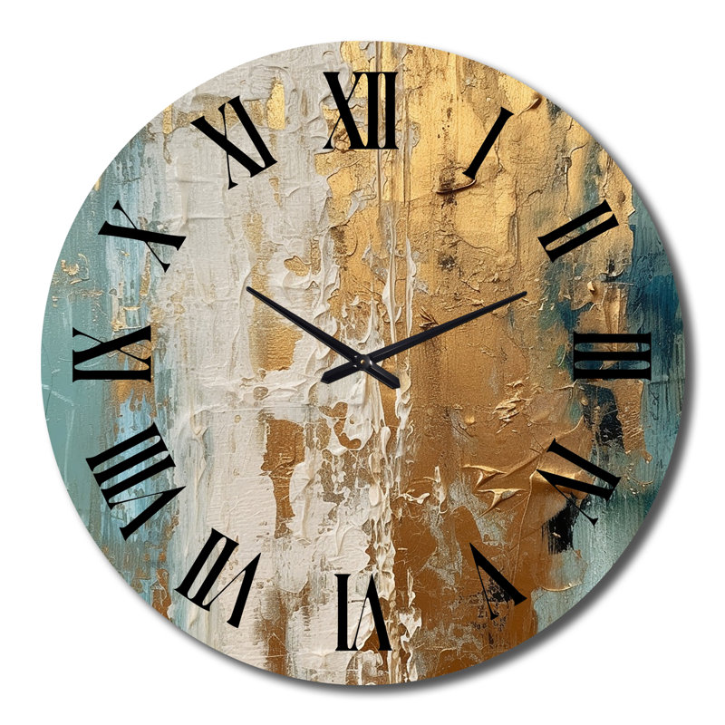 Horloge murale dorée, Grand