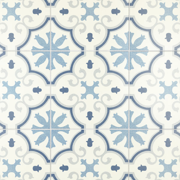 Monteca 9.75" x 9.75" Porcelain Patterned Wall & Floor Tile