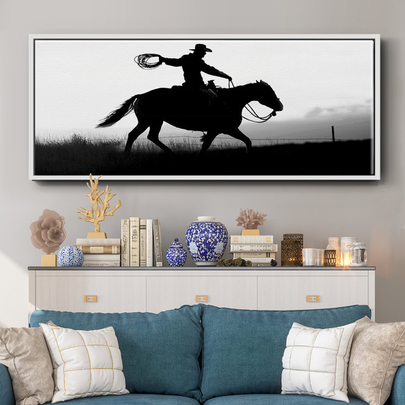 «Rope and Ride I», toile encadrée, H 8 po x l 20 po