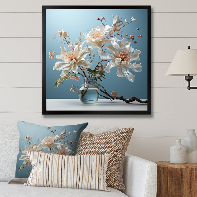 A Single Soft Gray Bluebonnet II, reproduction d'art sur toile, Noir, H 16 po x l 16 po x P 1 po