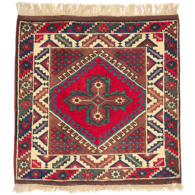 Rectangle 92 cm x 93 cm Oriental Hand Woven Area Rug