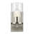 1-Light Brushed Nickel Bath Vanity Wall Sconce with Clear Glass Shade-186837614