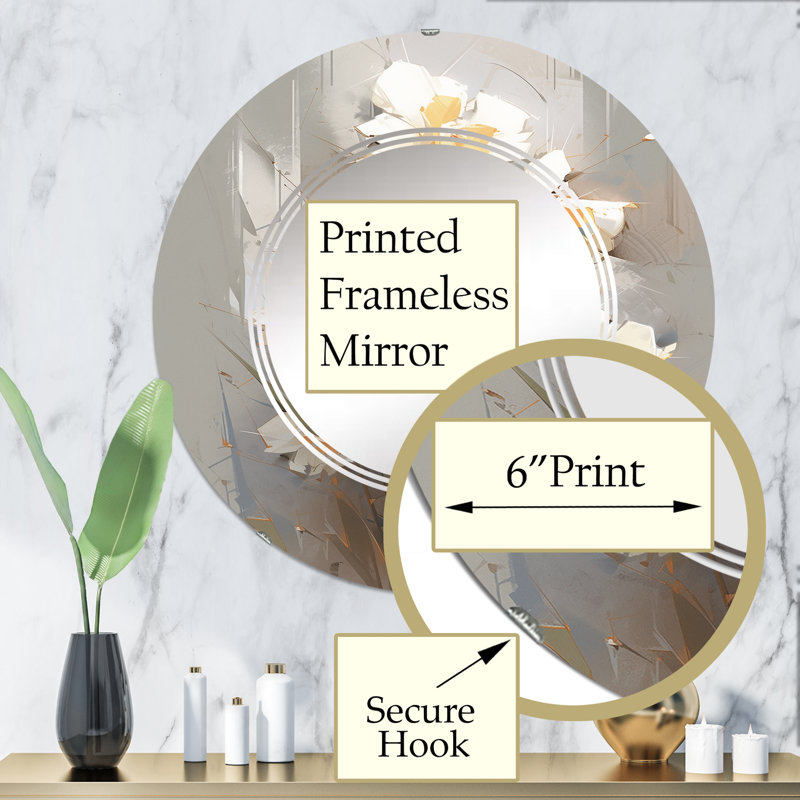 Miroir mural Ramchant, 32 po x 32 po
