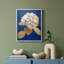 Série FLORAL Lxxxviii - reproduction encadrée de qualité supérieure - prête à être accrochée - aucun clou requis-28211444-28211446