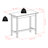 Lafabre 2 - Person Walnut Solid Wood Solid Wood Top Four Leg Dining Set