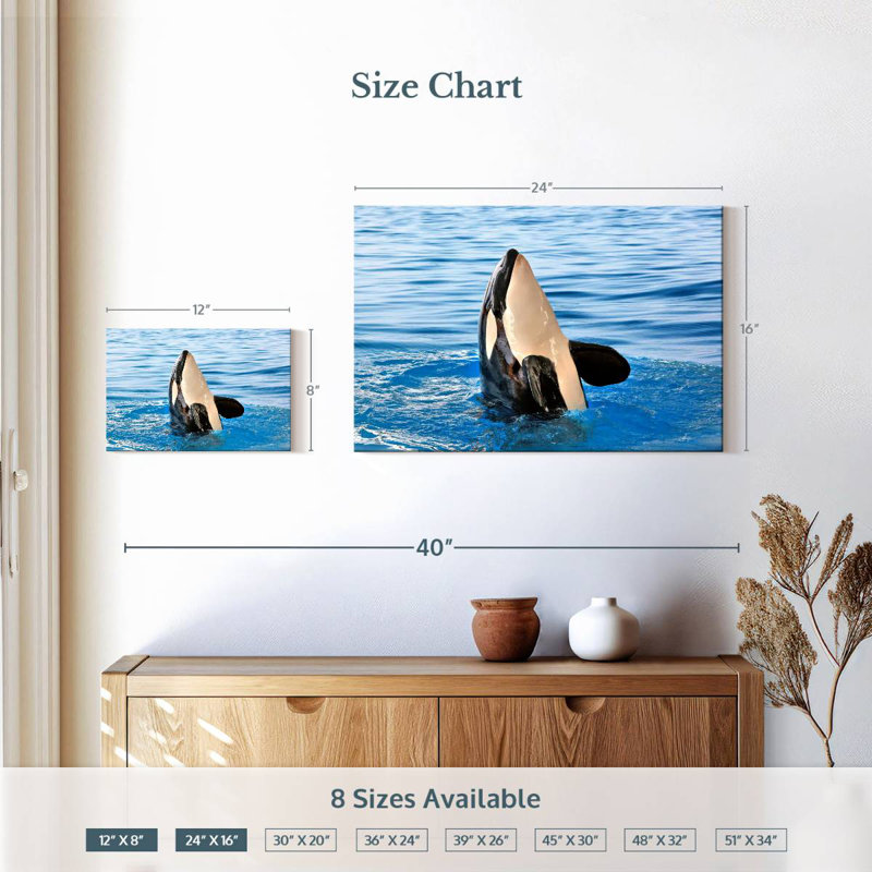 Brampt Orca Sighting, 16" H x 24" W