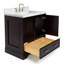Meuble-lavabo simple avec plateau Abshire 31-93359336