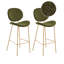 Luana Upholstered Counter Stool with Metal Frame-121394624